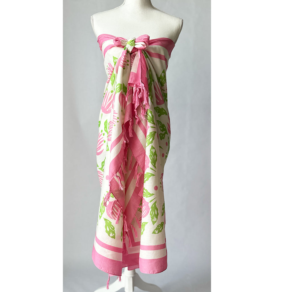 hawaiian wrap dress The Bahamas Wrap, Garden Bella – Lilibridge