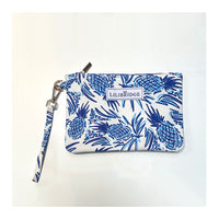 The Wristlet, Signature Pineapple, Coated Canvas