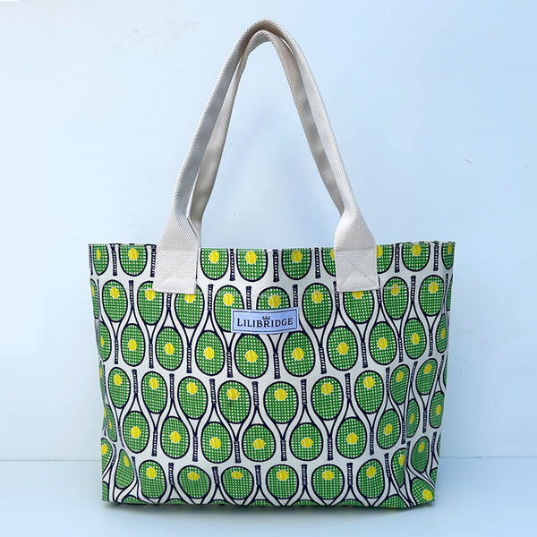 The Live and Love Tote, Tennis 2, Coated Canvas