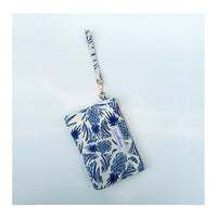 The Wristlet, Signature Pineapple, Coated Canvas