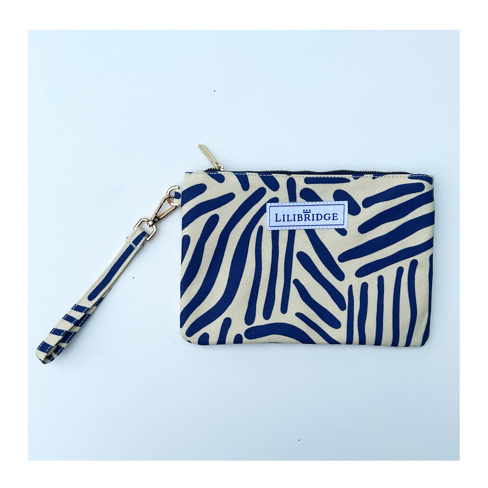 The Wristlet, Les Lignes, Coated Canvas