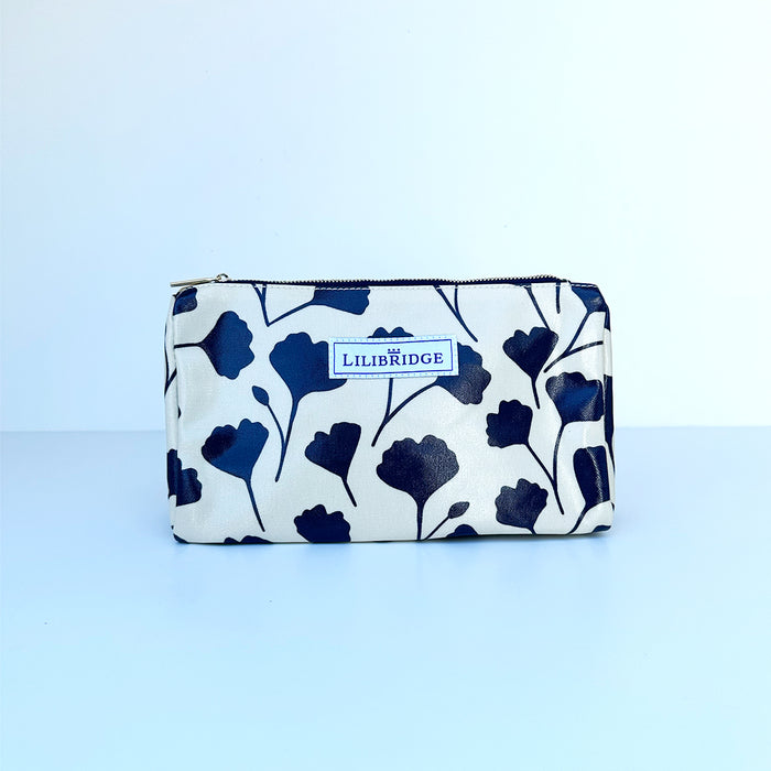 The Makeup Bag, Navy Ginkgo