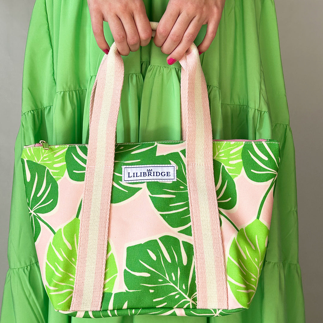monstera bags The Mini, Pink Monstera